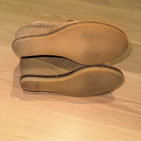 J.Crew MacAlister shearling wedge boots 8 - Picture 6 of 8